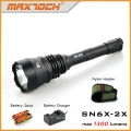 Maxtoch SN6X-2X 1300 Lumen 2pc 18650 Batteries Haute Puissance Long Range LED Tactique Lampe de Poche